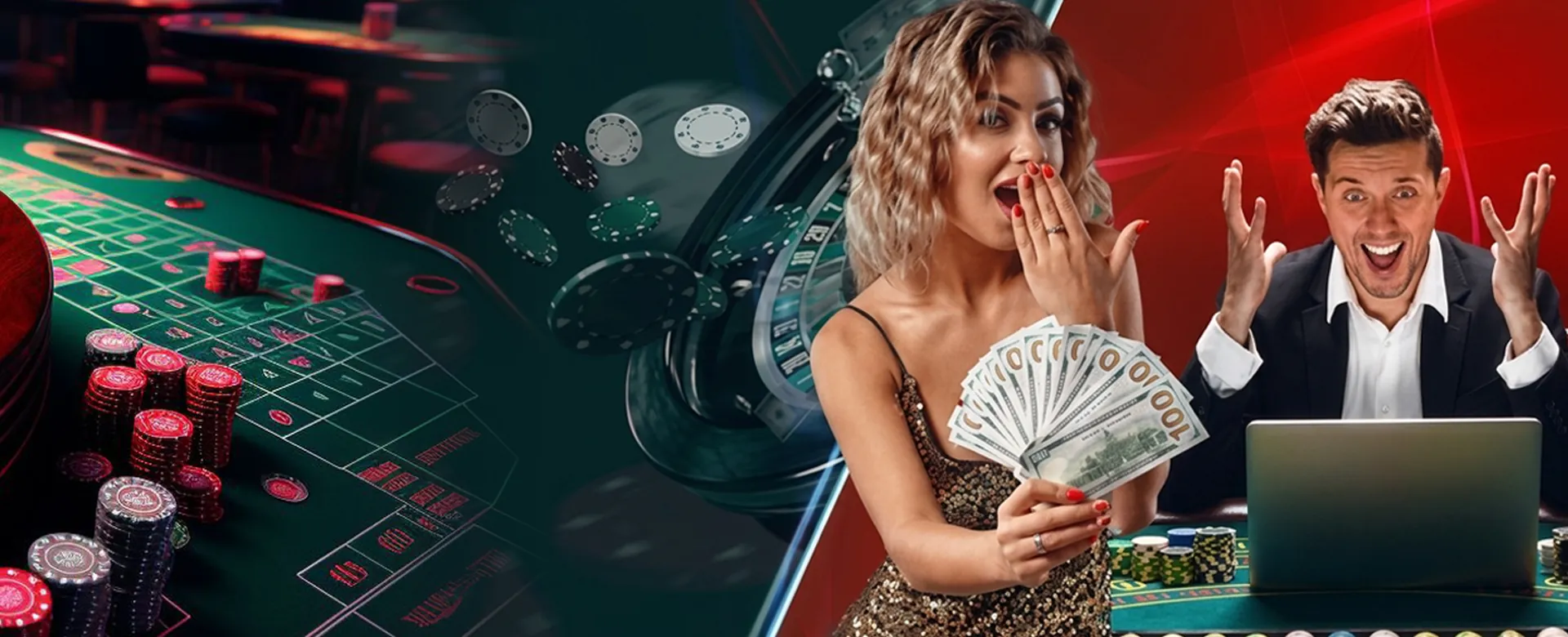 Super Casino online gaming platform with golden elements